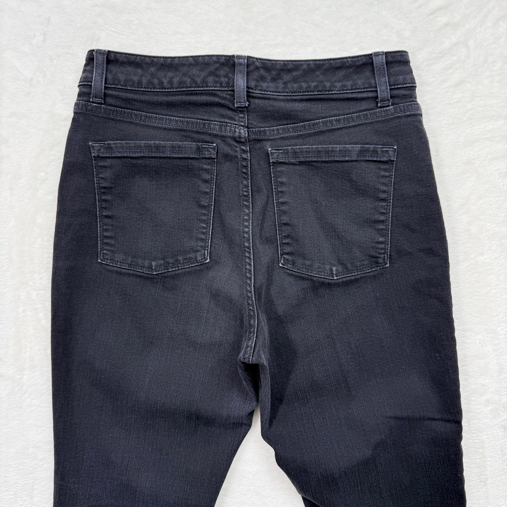 L.L. Bean Jeans Womens 8P Black Classic Fit Straight Leg Stretch Denim - Picture 9 of 12